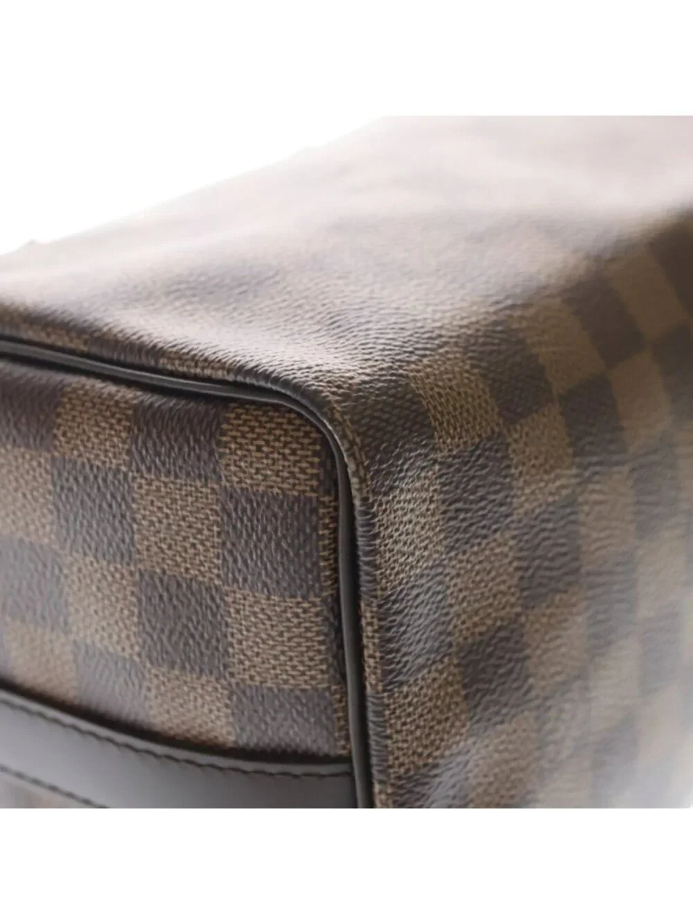 Louis Vuitton Speedy 25 Bandouliere Handbag Damier Leather Brown